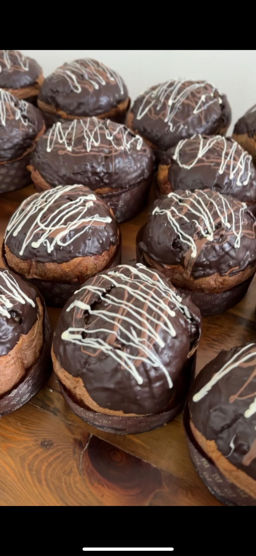 Panettone ai tre cioccolati