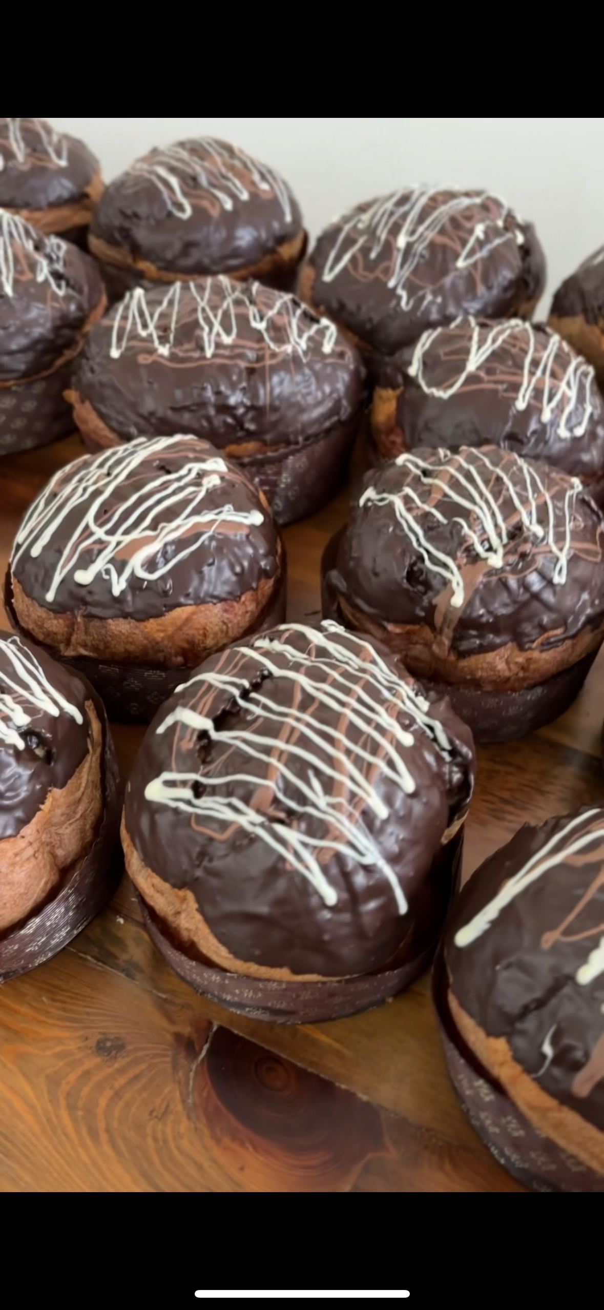 Panettone ai tre cioccolati