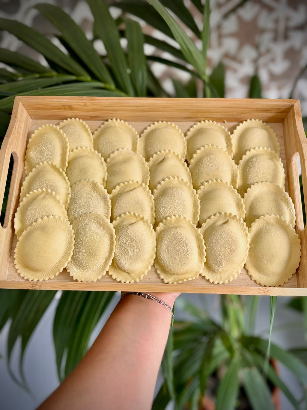 Ravioli scamorza e funghi porcini